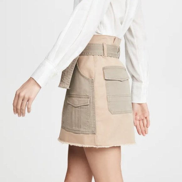 FRAME Paperbag Multi Tone Skirt - Picture 3 of 7